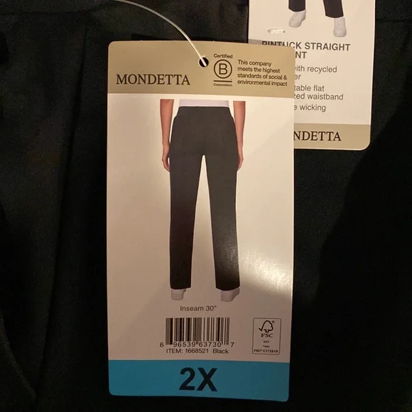 Pintuck Straight Leg Pant NWT - Picture 5 of 8